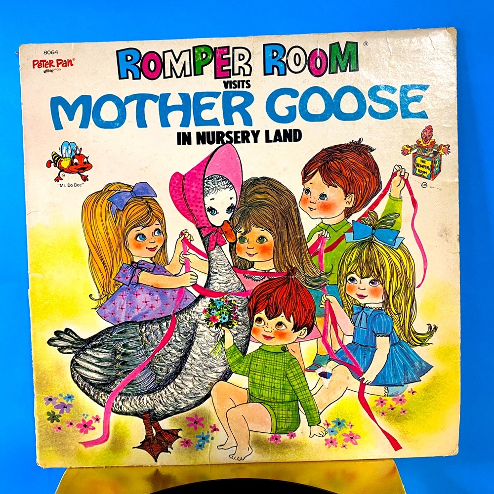 PETER PAN VTG 8064 VINYL RECORD ROMPER ROOM VISITS MOTHER GOOSE IN NURSERY LAND